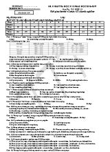 Đề kiểm tra học kì II Tin học lớp 12 - Mã đề 134 - Năm học 2016-2017